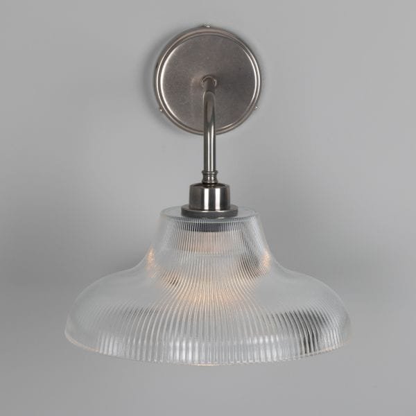 Mono Vintage Railway Glass Bathroom Wall Light 30cm IP65 - Image 6